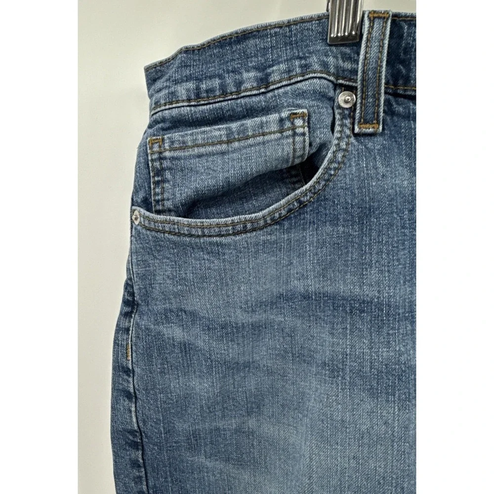 Men's Levis Strauss Signature Blue Jeans Loose Straight Fit  Actual‎ Sz 44x32